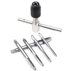 Kit 6 Peças Jogo de Macho Para Fazer Rosca M3 M4 M5 M6 M8