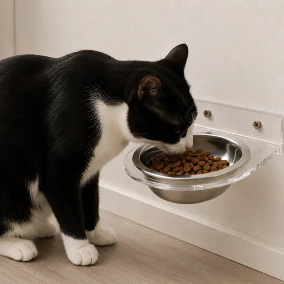 Comedouro Bebedouro com Tigela Inox Pet Cachorro Gato Suspenso