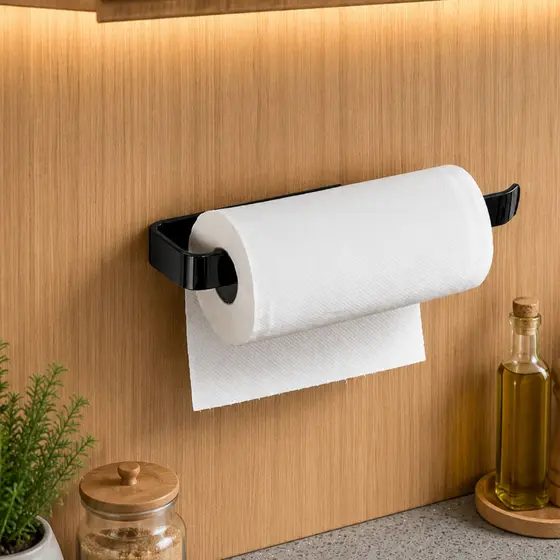 Porta Papel Toalha Suporte Parede Armário Cozinha
