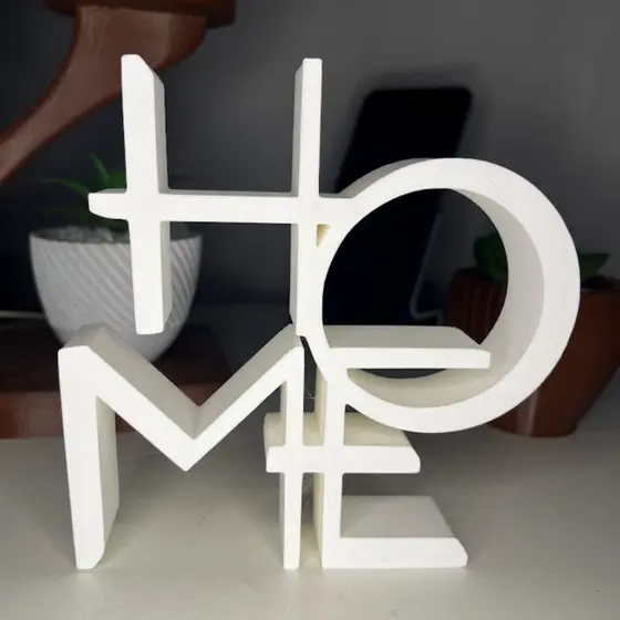 Enfeite HOME Casa Decoração para Sala/Mesa - Letreiro Decorativo Palavra Home