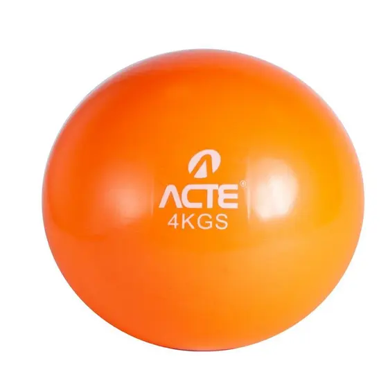 Bola Peso 4kg PVC Areia T174 Laranja Acte