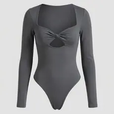 Body Feminino Suplex Nozinho Forro Duplo Premium Com Fecho