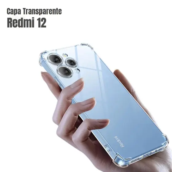 Capa Capinha Transparente Anti Impacto TPU Case Para MI Xiaomi Redmi 12 4G