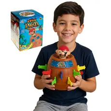 Jogo Barril Pula Pirata Brinquedo Educativo diversão crianças infantil