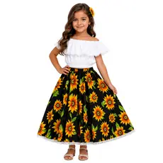 Conjunto Infantil  Saia Carimbó e Danças