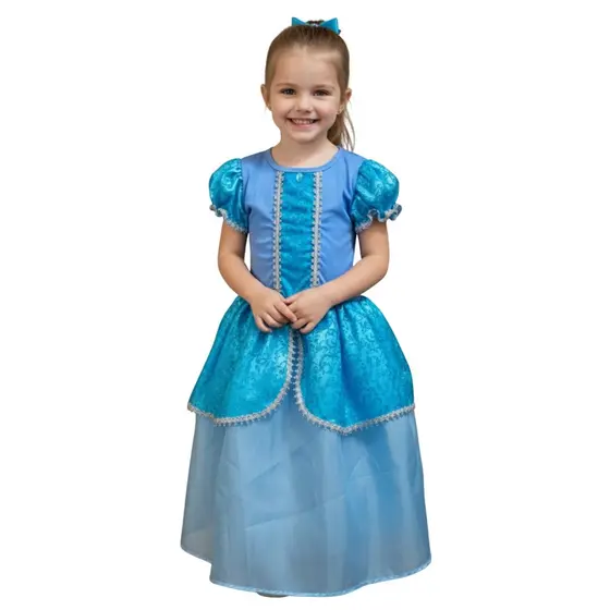 Fantasia Vestido Princesa Cinderela
