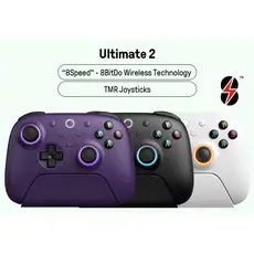 Controle Sem Fio 8bitdo Ultimate 2 para PC e Android Com Dock de Carregamento, Hall Effect, TMR, RGB