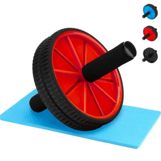 Rodinha Abdominal Rolo Para Exercícios Fitness Funcional Aparelho Crossfit com Tapetinho - Envio Imediato!