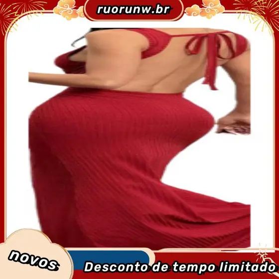 VESTIDO LONGO FENDA TRICOT YLA