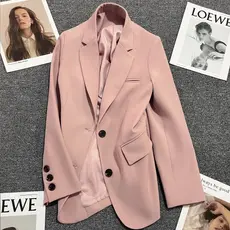 Fato Casual Cor-De-Rosa Pequeno De Estudante De Outono De