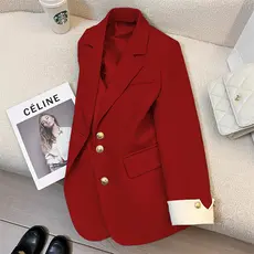 Blazer Suit Novo Estilo de Fato Blazer Temperamento Top Casual Branco