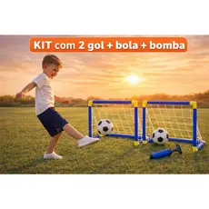 Golzinho Futebol  Trave Rede e Bola infantil gol grande e pequeno