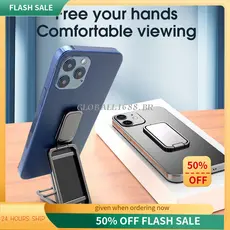 { Estoque Pronto } Dobrável Suporte Do Telefone Móvel Anel Fivela Retrátil Desktop Celular Magnético Carro Acessórios De