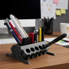 Porta Lápis Caneta Motor V10 Pen Drive Ssd Cartão De Memória