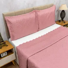 Cobre Leito Super King Camili Luxo 3 Peças