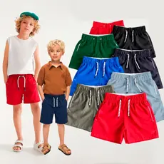 Short Bermuda Infantil Juvenil Tactel Menino Praia Com Bolso Elastano Premium 2 a 16 Anos