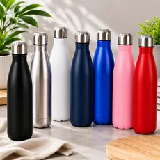 Garrafa Térmica Inox 500ml Parede Dupla Água Gelada Quente Boliche Academia Trabalho Portátil