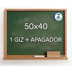 Lousa Quadro Verde Escolar + Apagador + Giz magica infantil criança tamanhos 40x30 / ou / 50x40