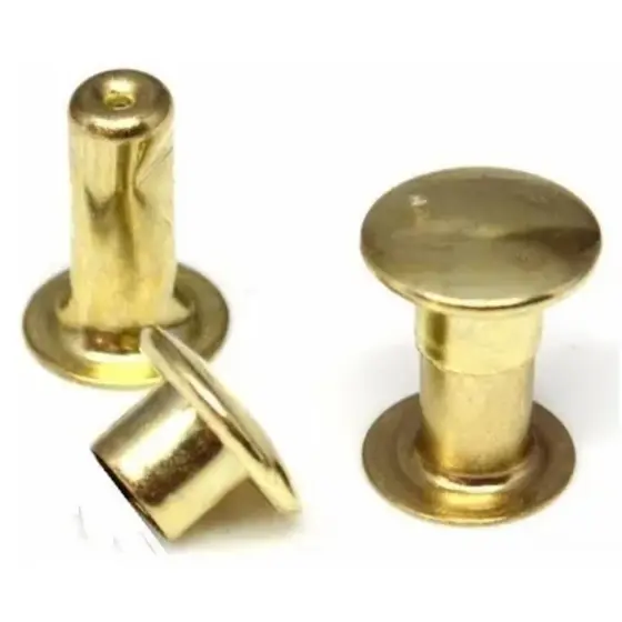 Rebite Baxmann Latonado Dourado - 100 unidades