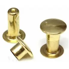 Rebite Baxmann Latonado Dourado - 100 unidades