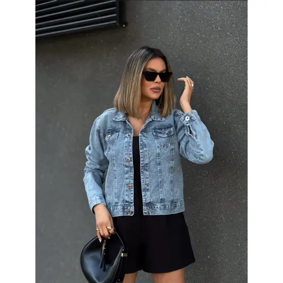 ZOEYA MODERN CHIC jaqueta jeans feminina casaco blusa casaco bulsas feminina de frio manga longa 0063