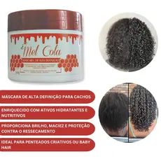Mel Cola Cachos Naturais e Orgânicos De 500g Lilita Cosméticos