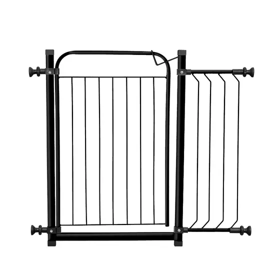 Portão para Cachorro Pet + Extensor 20cm (Vão 89 a 94cm)  PRETO - NÃO PRECISA FURAR PAREDE