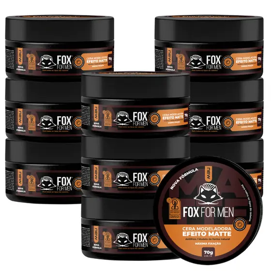 CERA MATTE 70G - FOX FOR MEN 10 UNIDADES
