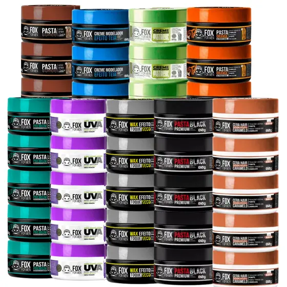 Pasta Modeladora Fox For Men 80g Caixa Com 20 Unidades