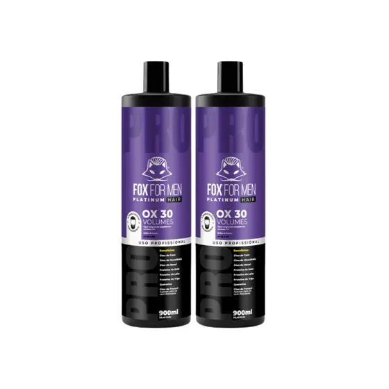 Água Oxigenada FOX FOR MEN 30 Volumes 900 LITRO 2 - Unidades