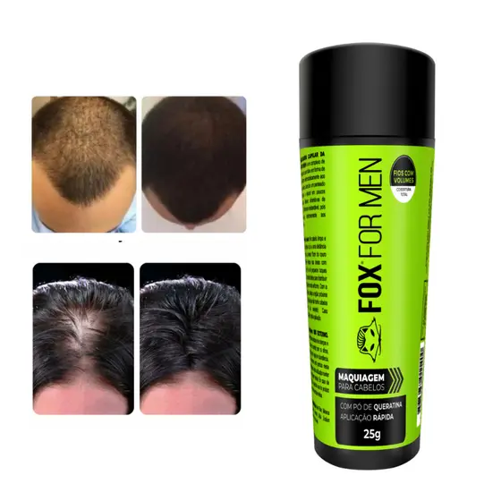 Maquiagem Capilar Fox for Men 25g Preto