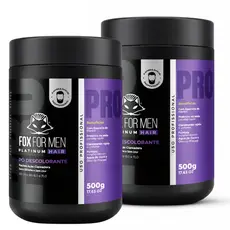 Pó Descolorante Fox For Men 500g 2 Unidades