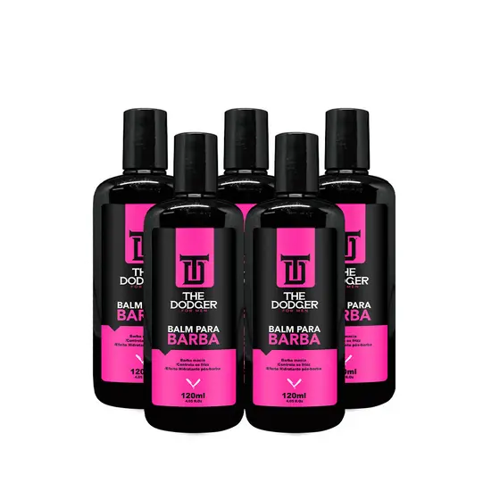 Kit 5x Balm para Barba 120ml The Dodger – Hidrata e Modela