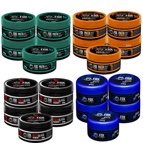 Pasta Modeladora 80g  Fox For Men 20 unidades Variadas