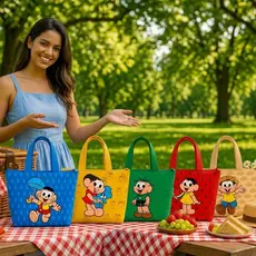 Sacolinha Turma da Mônica para eventos especiais. KITS 10/20/30 unidades SEM PERSONALIZAÇÃO