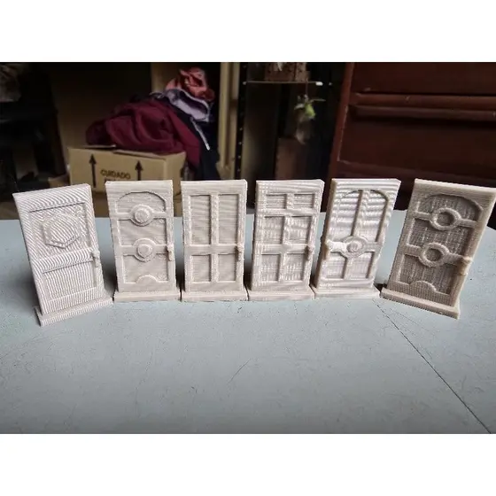 16 Portinhas para Cenário RPG em PLA | Terreno Modular | Impressão 3D)
