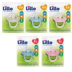 Chupeta Soft 100% SIL. Anatômico Tam.1 0-6/Tam.2 6+ Meses  Lillo
