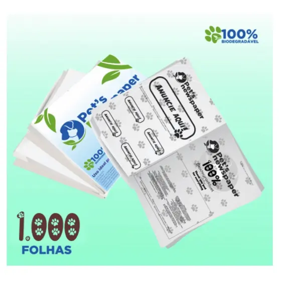 Jornal Pet 1000 Folhas Tapete Higiênico EcoJornal