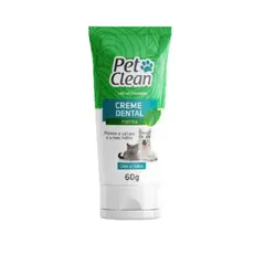 Creme dental menta para cães e gatos 60g - Pet Clean