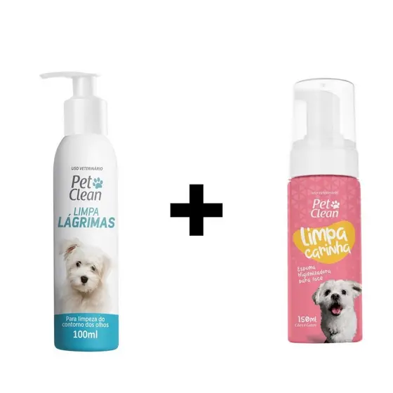 Kit Espuma Higienizadora+Limpador de Lágrimas Pet Clean