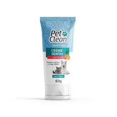 Creme Dental Pet Clean Sabor Tutti-Frutti para Cães e Gatos 60g