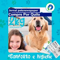 Jornal Pet 2 Kg Tapete Higiênico Eco-Friendly