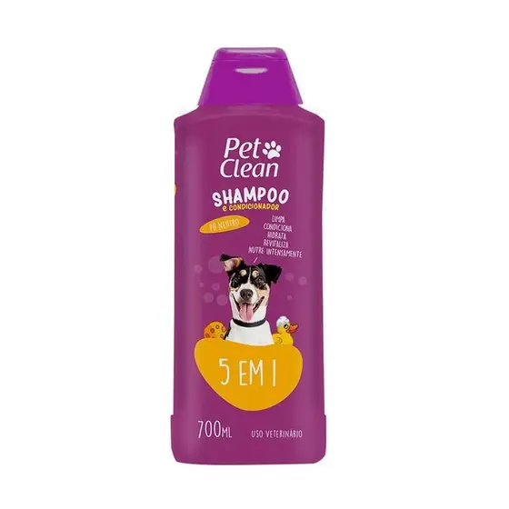 Shampoo Para Pets Cães E Gatos 700ml 5x1 Petclean