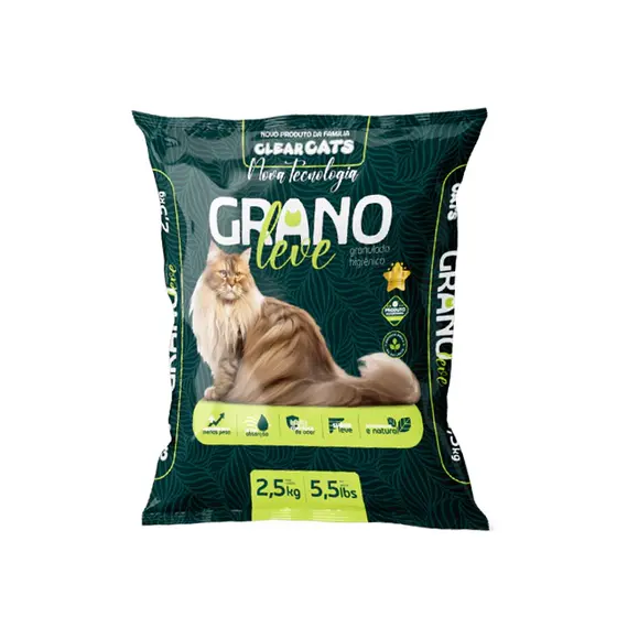 Areia para gato - Grano Leve 2,5kg - bentonita + celulose