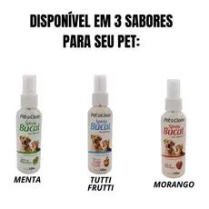 Spray Bucal Gatos E Cães Elimina Mau Hálito E Anti Tártaro Pet Clean