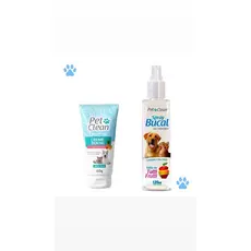 Kit Creme Dental + Spray Bucal Pet Clean