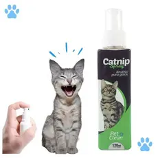 Catnip Erva Gateira Spray Atrativo Para Gato Pet Clean 120ml