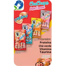 Chuchups Patê Cream para Gatos – Sabor Frango, Atum, Salmão | Petisco Cremoso e Apetitoso