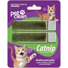 Catnip Erva para Gatos, 2 Frascos de 2g, Atrativo para Redução de Ansiedade e Estresse