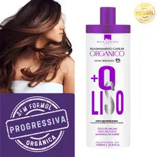 Progressiva Orgânica Sem Formol +Q Liso - Maya Sanchez  Liso Extremo Modeladora 1 Litro